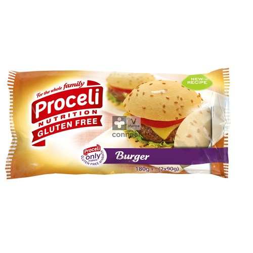 Proceli Hamburger Broodjes Rte 180g 2 3504