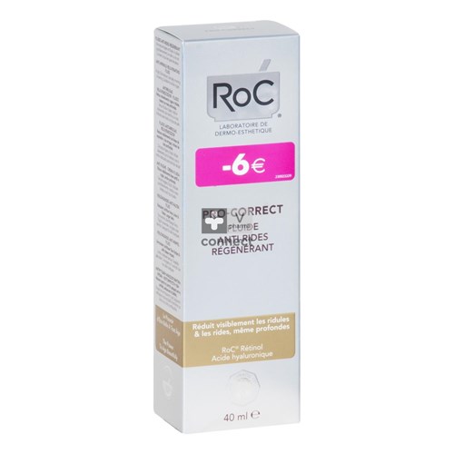 Roc Pro-Correct Fluide Anti-Rides Régénérant 40 ml Prix Promo