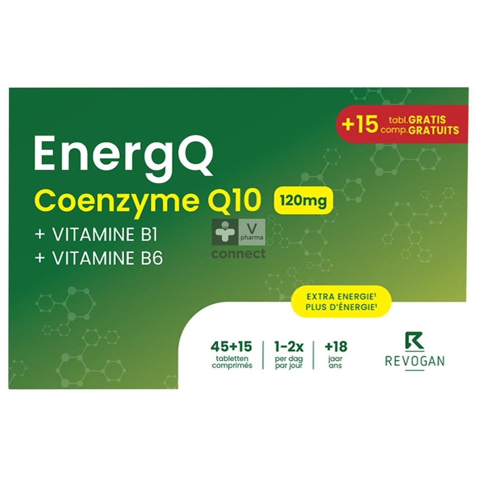 Coenzyme Q10 120Mg 45 Comprimés + 15 GRATUITS