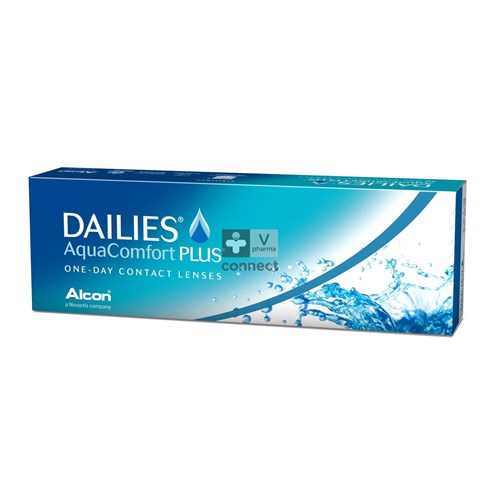 Dailies Aqua Confort + 30 Lentilles Journalieres Dioptrie :  -1,25