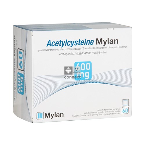 Acetylcysteine Mylan Sach 60 X 600mg