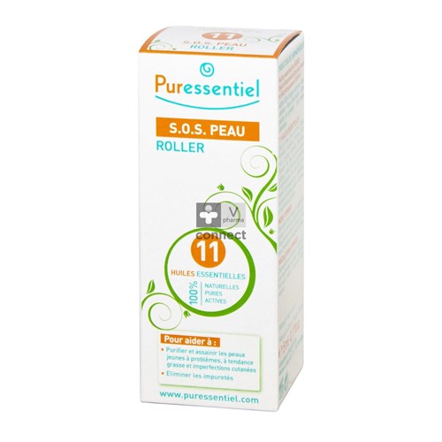 Puressentiel SOS Peau Roller aux 11 Huiles Essentielles 5 ml