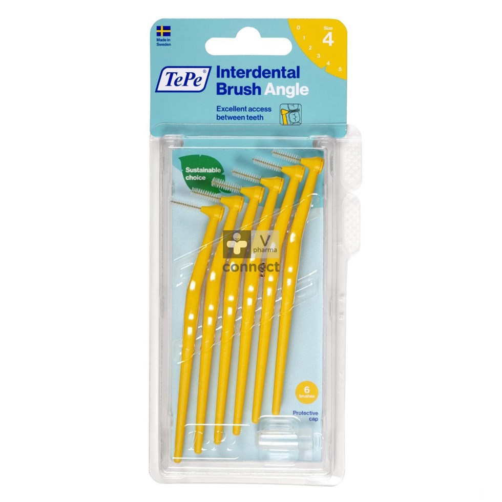 Tepe Angle Interdent. Ragers Geel 0,8mm 6 154650