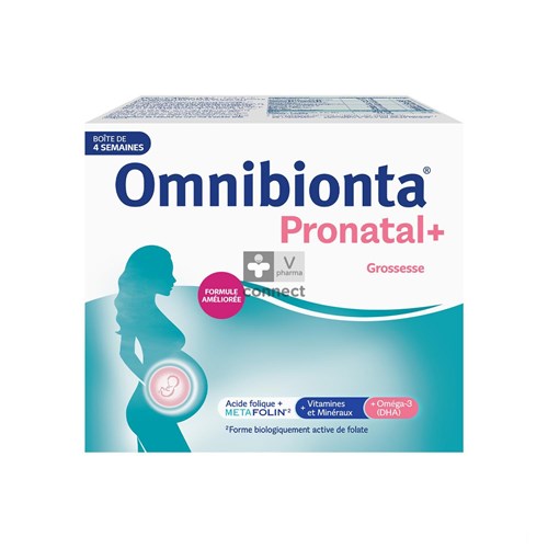 Omnibionta Pronatal+: 4 weken Pack (28 tabletten+28 capsules)