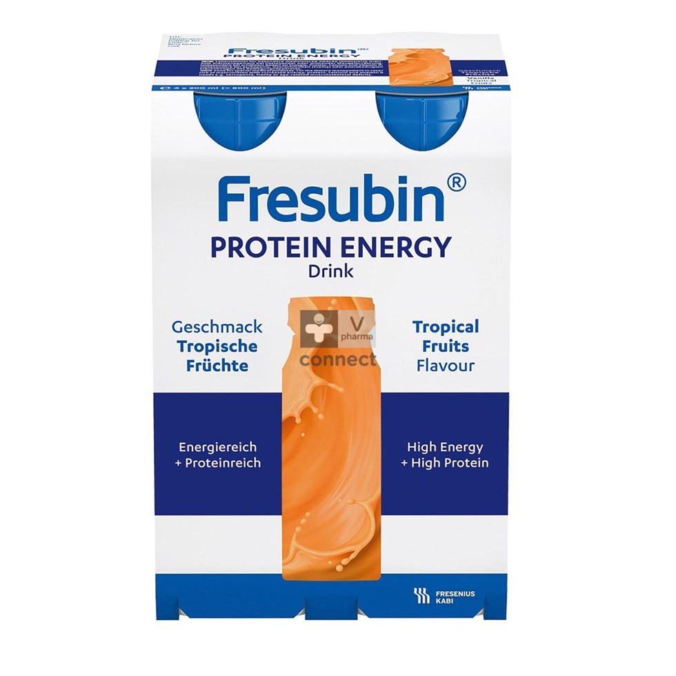 Fresubin Protein Energy Drink Tropische Vruchten 4 stuks