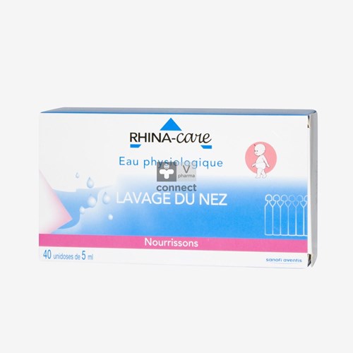 Rhinacare Eau physiologique 0,9 % Nacl 40 Unidoses