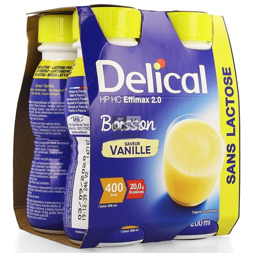 Delical Effimax 2.0 Vanille 4 X 200 ml