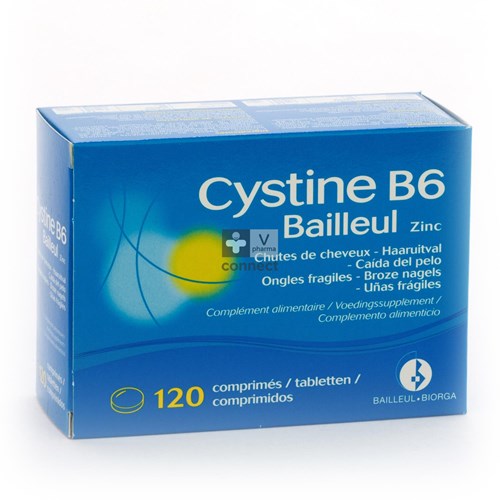 Bailleul Cystine B6 Zink Haaruitval 120 tabletten