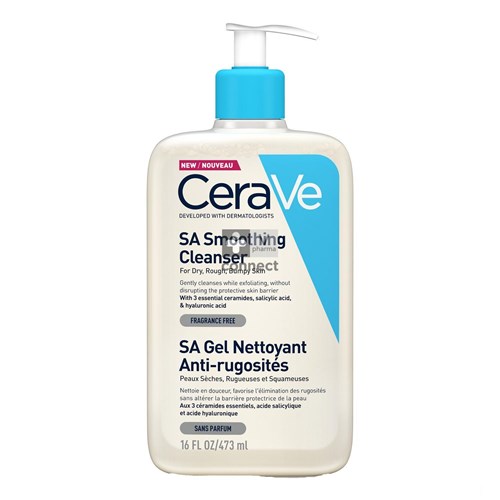 Cerave Gel Nettoyrant Moussant Anti Rugosités 473 ml