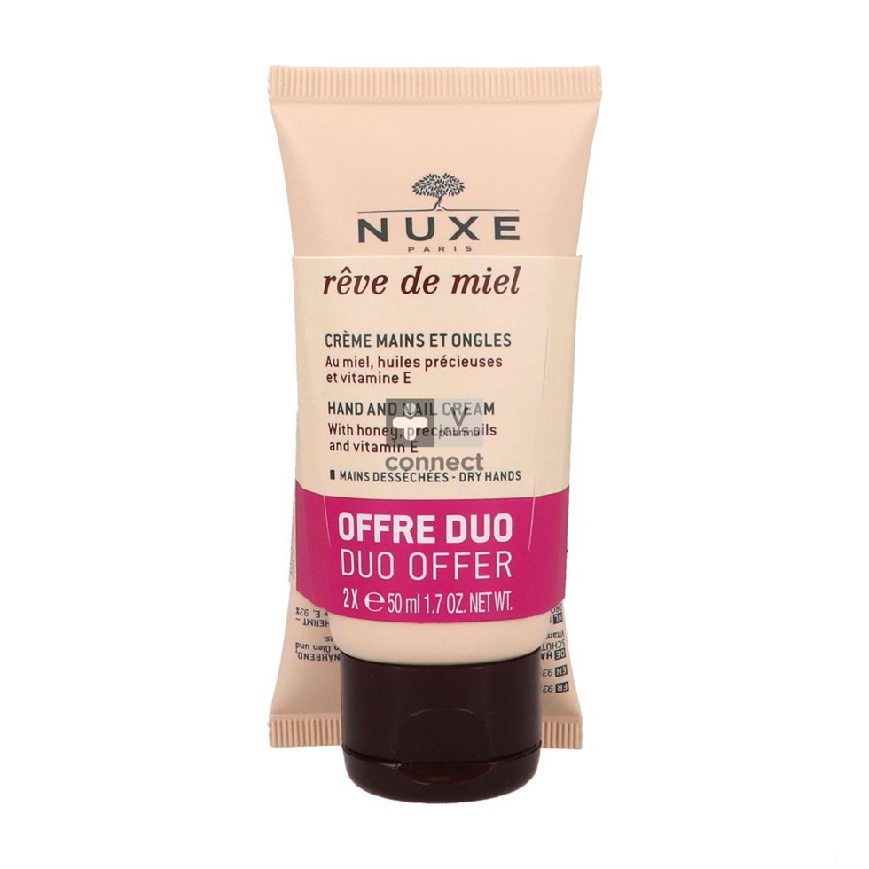Nuxe Rêve De Miel Crème Mains Et Ongles 2 x 50 ml