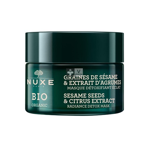 Nuxe Bio Ontgiftend Masker Stralende Teint Pot50ml