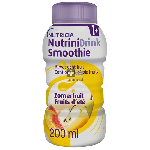 Nutrinidrink Smoothie Zomerfruit Flesje 200ml