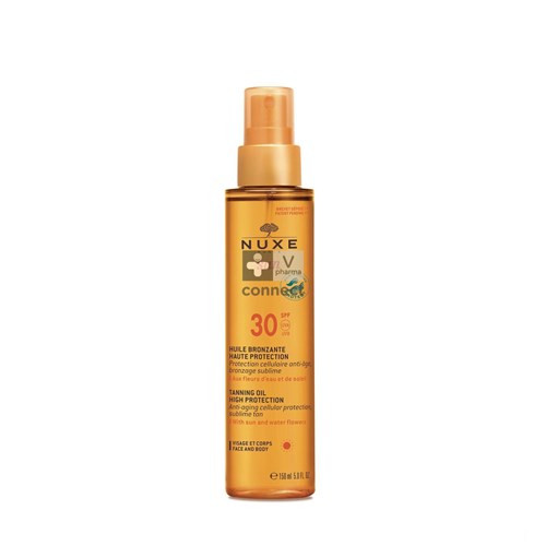Nuxe Sun Huile Bronzante Visage Corps SPF30   150 ml