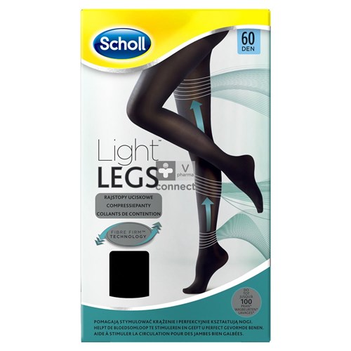 Scholl Light Legs 60d Large Black