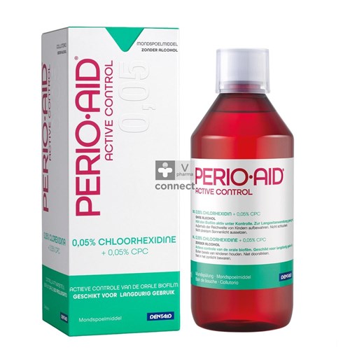 Perio.aid Active Control Mondspoelmiddel met 0,05% CHX en 0,05% CPC 500ml