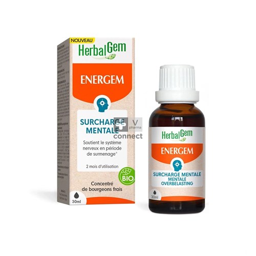 Herbalgem Energem Mentale Overbelasting Drupp.30ml