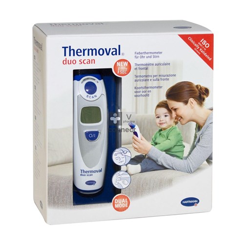 Hartmann Thermomètre Thermoval Duo Scan : Auriculaire & Frontal