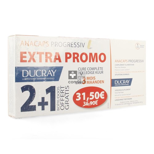 Ducray Anacaps Progresiv Promo Caps 3x30