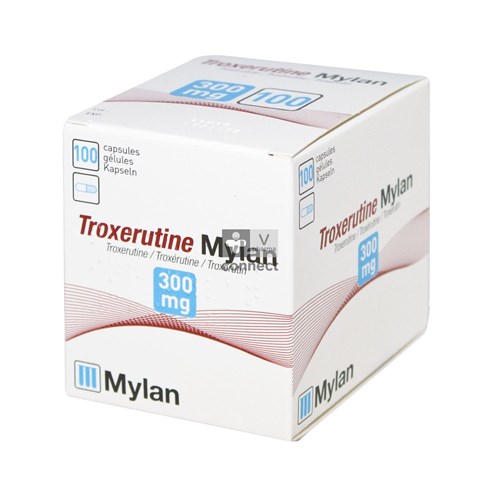 Troxerutine Mylan 300 mg 100 Gélules