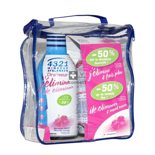 Arko 4321 Minceur Draineur 2x500ml Coffret Promo 2éme À - 50 %