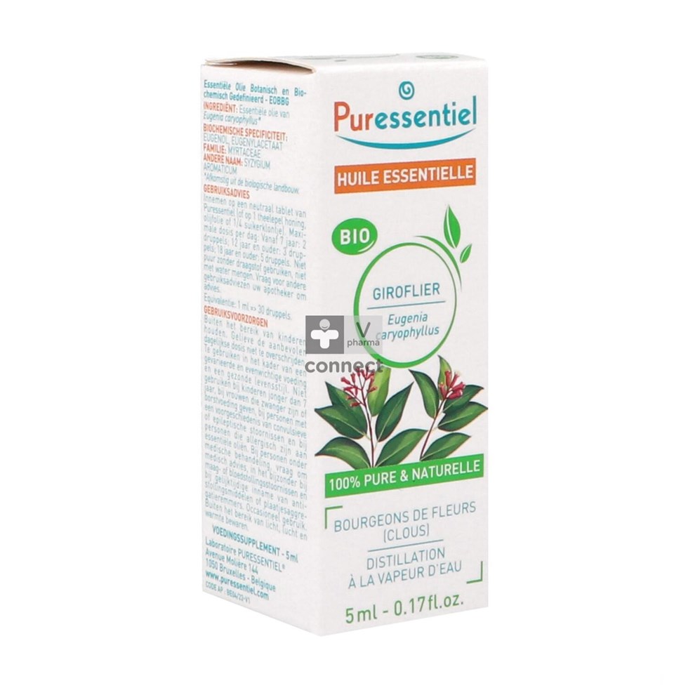 Puressentiel Giroflier Huile Essentielle Bio  5 ml
