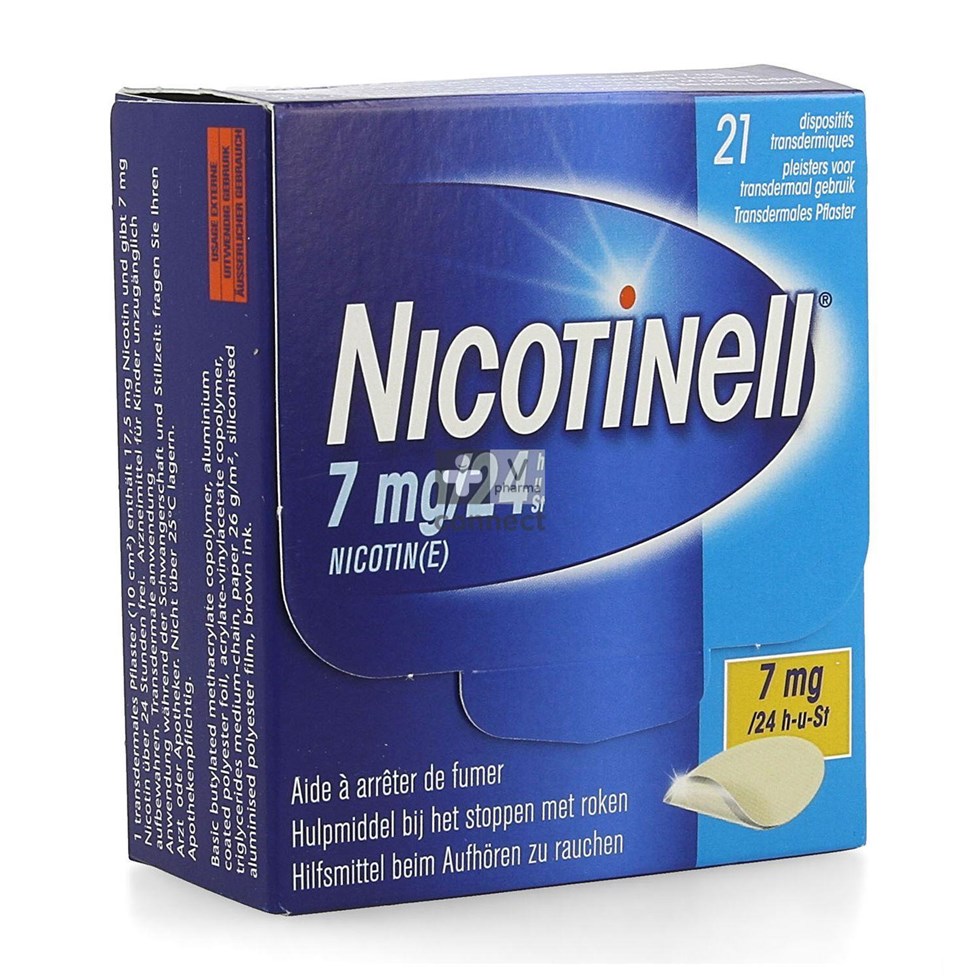 Nicotinell 7Mg/24H Dispositif Transdermique 21 Patchs