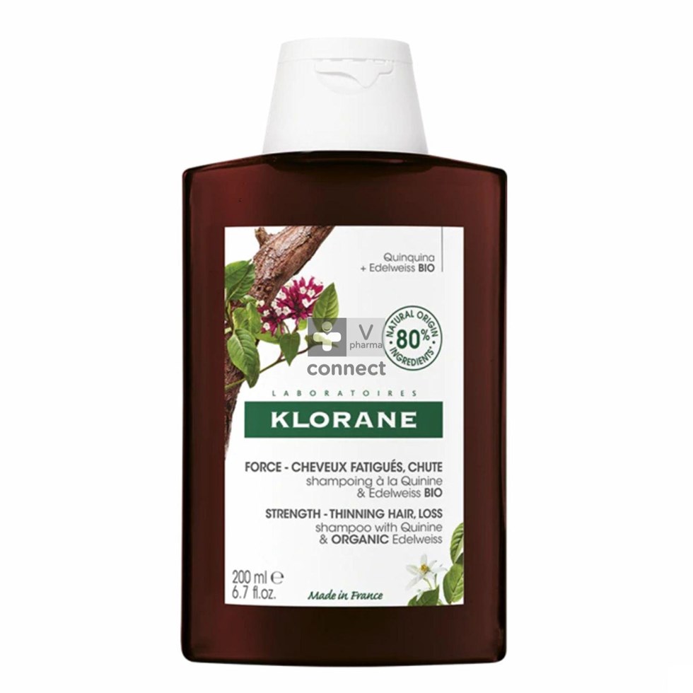 Klorane Capil. Sh Kinine & Edelweiss 200ml Nf