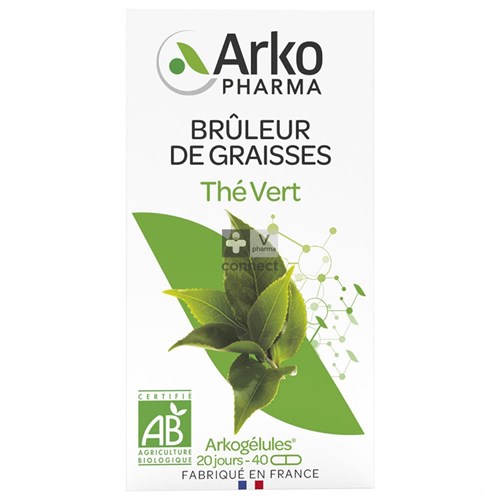 Arko Gélules Thé Vert Bio 40 Gelules