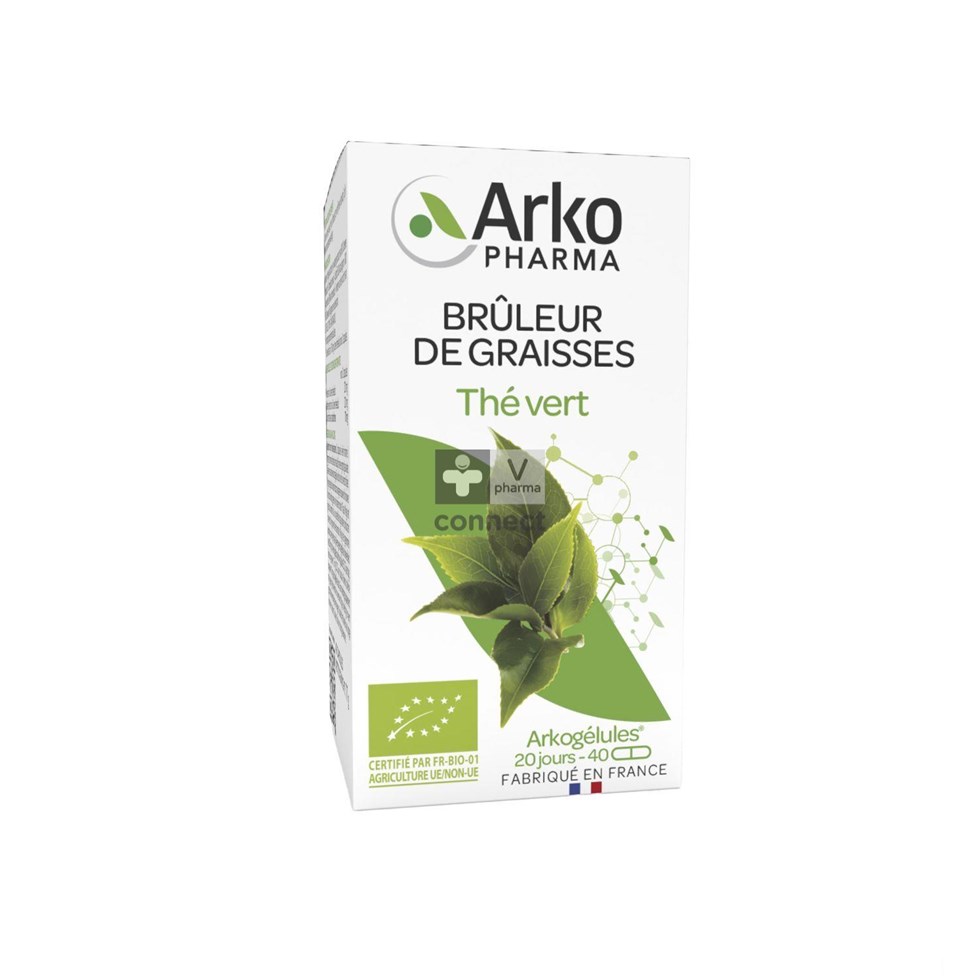 Arko Gélules Thé Vert Bio 40 Gelules