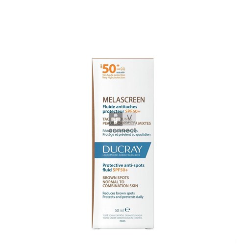 Ducray Melascreen Fluide Protecteur Anti-Tâches SPF50+ 50 ml crème solaire