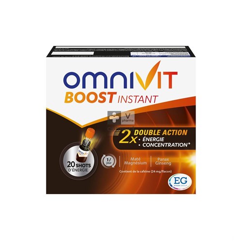 Omnivit Boost Instant 20 x 15 ml Prix Promo