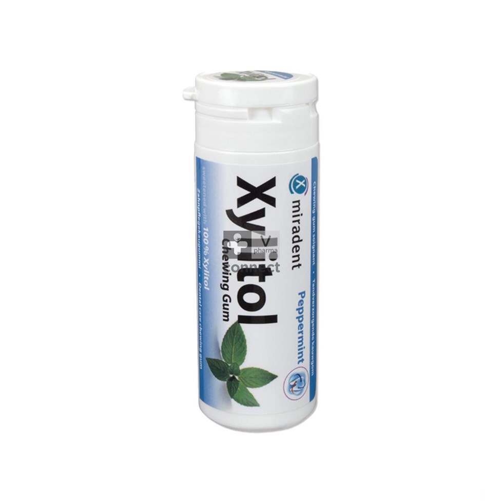 Miradent Xylitol Gum Menthe Poivree