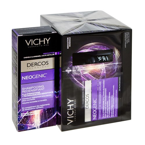 Vichy Dercos Neogenic 28 Ampoules + Shampooing 200 ml Gratuit