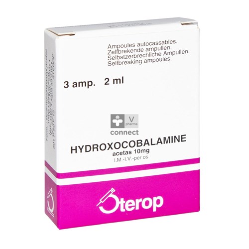 Hydroxocobal.acet. Amp 3x10mg/2ml