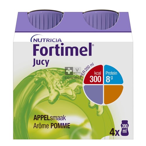 Fortimel Jucy Pomme 200 ml 4 pièces
