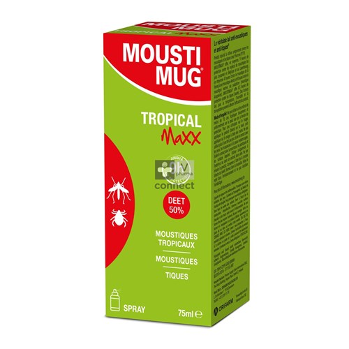 Moustimug 50% Deet Tropical Maxx Spray 75 ml