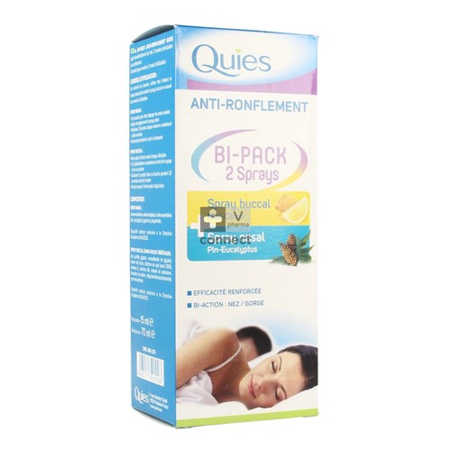 Quies A/snurk Bipack Spray Neus 15ml + Mond 70ml