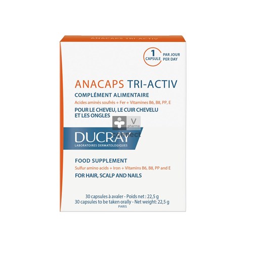 Ducray Anacaps Tri Activ 30 Capsules