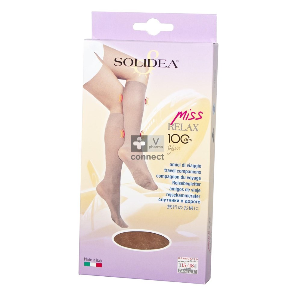 Solidea Kniekous Miss Relax 100 Sheer Glace 3-l