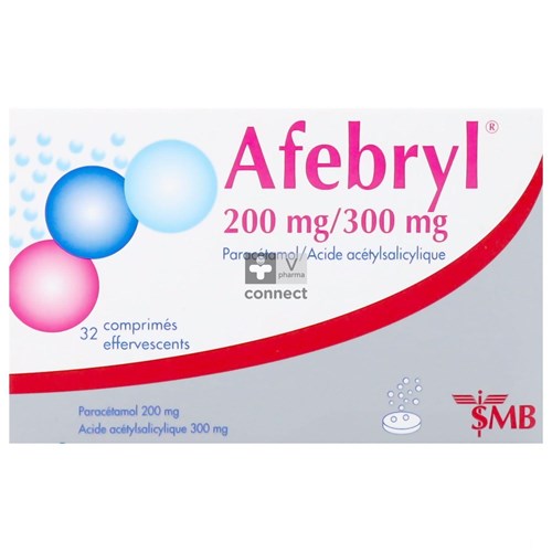 Afebryl 200mg/300mg 32 Comprimés Effervescent