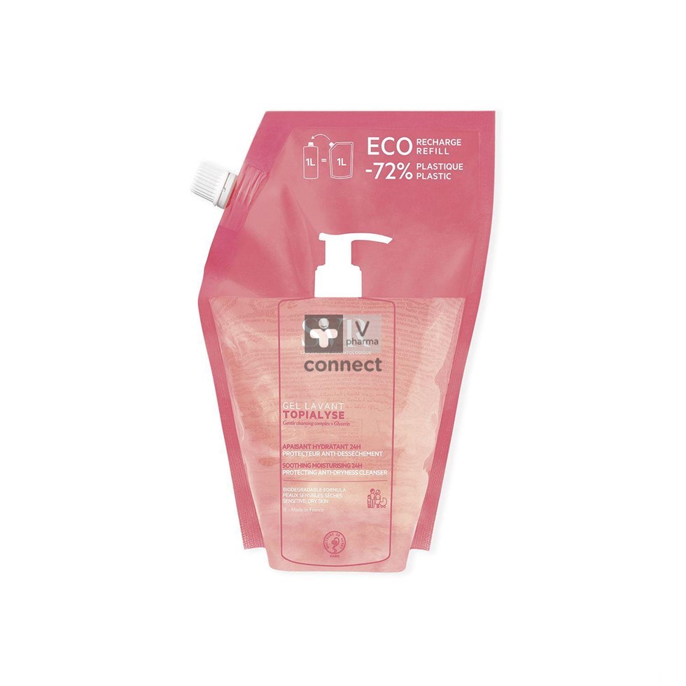 SVR Topialyse Gel Lavant Eco Recharge Flacon 1L