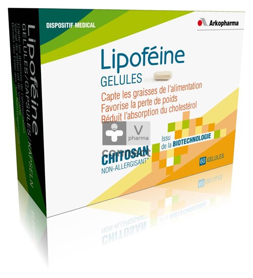 Arko Lipofeine Chitosan Capteur de Graisses 60 Gélules