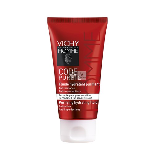 Vichy Homme Code Pureté Fluide Hydratant Purifiant 50 ml