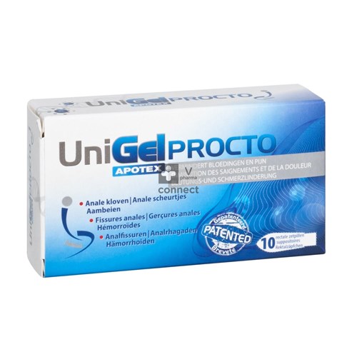 Unigel Apotex Procto Suppo 10