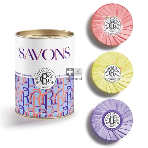 Roger Gallet Coffret Savon Fleur de Figuier/Osmanthus/Lavande 3 x 100 g