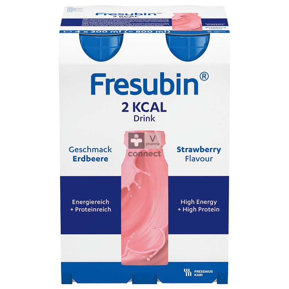 Fresubin 2kcal Drink Aardbei 4x200ml