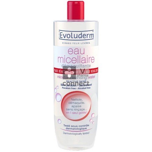 Evoluderm Eau Micellaire Peaux Reactives 500 ml