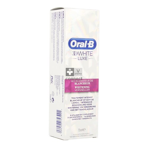 Oral B 3d White Luxe Withening Versnel. Tube 75ml