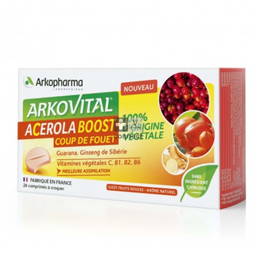 Arkovital Acerola Boost 24 Comprimés à Croquer