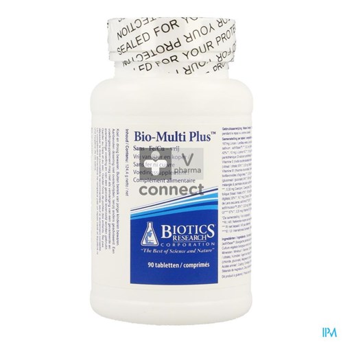 Biotics Bio Multi Plus Sans Fe/Cu 90 Comprimés